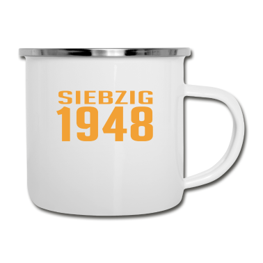 70 Geburtstag Geschenk Emaille Tasse - 1948 70 70. Geburtstag Geschenk Legende Jahre o