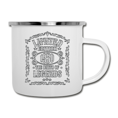 70 Geburtstag Geschenk Emaille Tasse - 70. Geburtstag - 1950 Geboren Geschenk