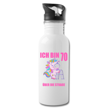 70 Geburtstag Geschenk Trinkflasche - 70 bitte helfen Sie mir über Straße 70. Geburtstag