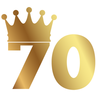 Motiv 70. Geburtstag: 70 mit Krone