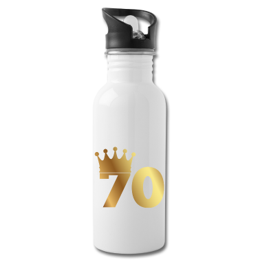 70 Geburtstag Geschenk Trinkflasche - 70. Geburtstag: 70 mit Krone