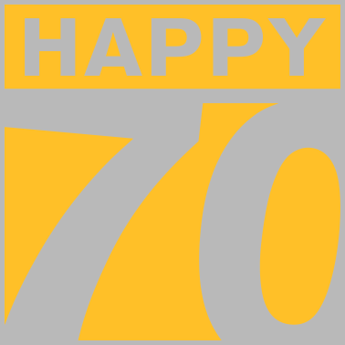 Motiv Happy 70 Geburtstag