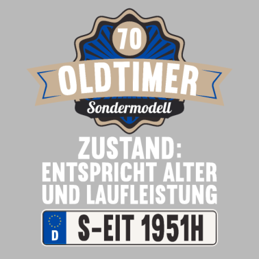 Motiv 70 Jahre Oldtimer Sondermodell 70. Geburtstag