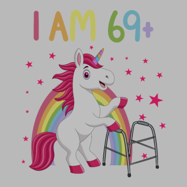 Motiv 70 Jahre Einhorn ich bin 69+ 70. Geburtstag