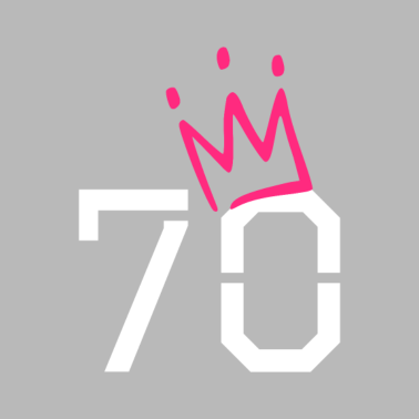 Motiv 70. Geburtstag 70 Krone Oma Opa Geschenk