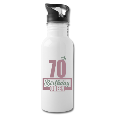 70 Geburtstag Geschenk Trinkflasche - 70. Geburtstag 70 Jahre 70er Birthday Queen
