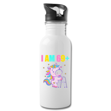 70 Geburtstag Geschenk Trinkflasche - 70 Jahre Einhorn ich bin 69+ 70. Geburtstag