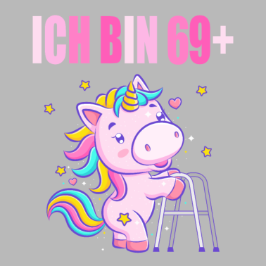 Motiv 70 Jahre Einhorn ich bin 69+ 70. Geburtstag