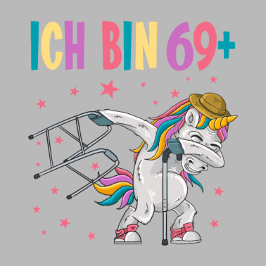 Motiv 70 Jahre Einhorn ich bin 69+ 70. Geburtstag