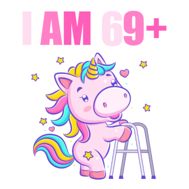 Motiv 70 Jahre Einhorn ich bin 69+ 70. Geburtstag