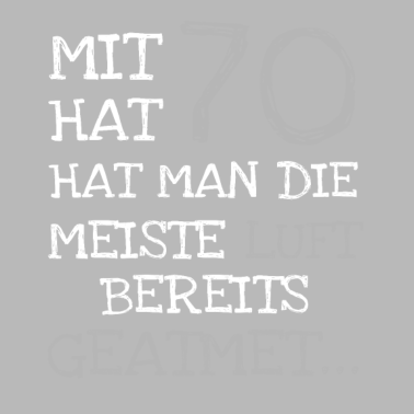 Motiv 70. Geburtstag Geschenk