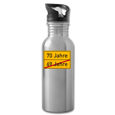 70 Geburtstag Geschenk Trinkflasche - Verkehrsschild Ortsschild 70. Geburtstag 70 Jahre