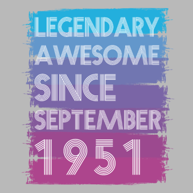 Motiv 70. Geburtstag 70 Jahre Legend September 1951