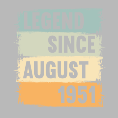 Motiv 70. Geburtstag 70 Jahre Legend August 1951