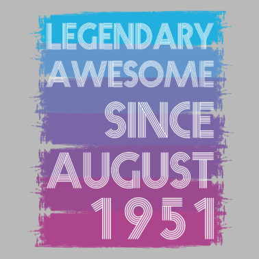 Motiv 70. Geburtstag 70 Jahre Legend August 1951