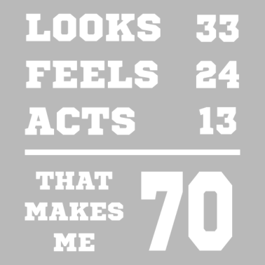 Motiv 70 JAHRE ALT 70 Geburtstag Opa Lustig