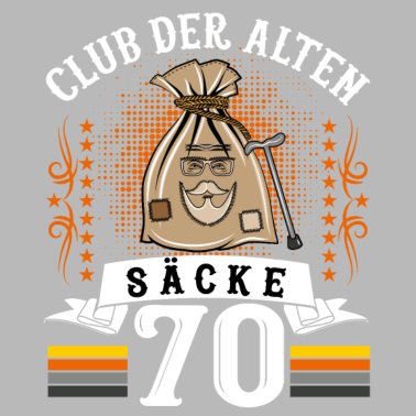 Motiv 70. Geburtstag Geschenk für Männer Alter Sack 70