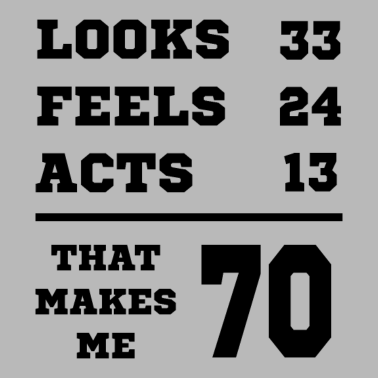 Motiv 70 JAHRE ALT 70 Geburtstag Opa Lustig