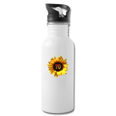 70 Geburtstag Geschenk Trinkflasche - Sonnenblume zum 70. Geburtstag