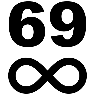 Motiv 70. Geburtstag 69 unendlich