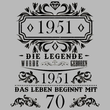 Motiv Geburtstag Die Legende wird 70 Frauen Vintage