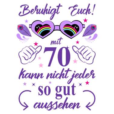 Motiv 70. Geburtstag Frauen Geschenk beste Freundin