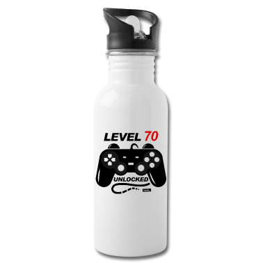 70 Geburtstag Geschenk Trinkflasche - Level 70 Unlocked 70 Geburtstag HARIZ Geschenk Run