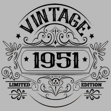 Motiv 70. Geburtstag Jahrgang 1951 Vintage