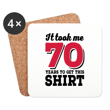70 Geburtstag Geschenk Untersetzer - 70 Geburtstag