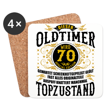 70 Geburtstag Geschenk Untersetzer - 70 Geburtstag 70. Jubiläum 70 Ehrentag Geschenk