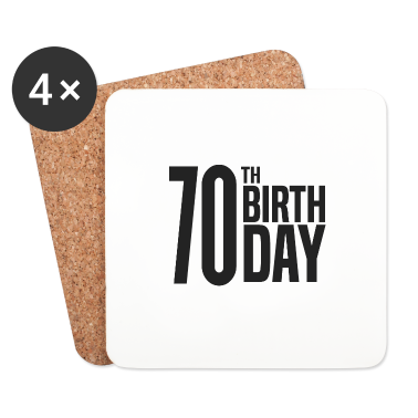 70 Geburtstag Geschenk Untersetzer - 70. Geburtstag