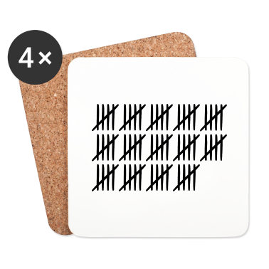 70 Geburtstag Geschenk Untersetzer - 70 Geburtstag Strichliste - 70 Jahre alt