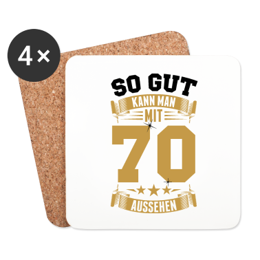 70 Geburtstag Geschenk Untersetzer - So gut kann man mit 70 aussehen - 70. Geburtstag