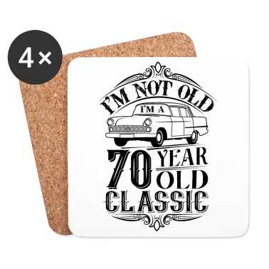 70 Geburtstag Geschenk Untersetzer - 70. Geburtstag Klassiker