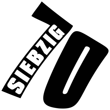 Motiv 70. Siebzigster Geburtstag