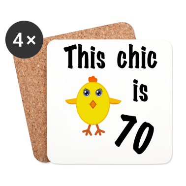 70 Geburtstag Geschenk Untersetzer - Geschenk 70. Geburtstag