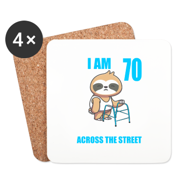 70 Geburtstag Geschenk Untersetzer - 70 bitte helfen Sie mir über Straße 70. Geburtstag