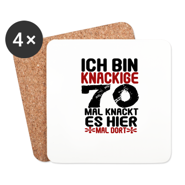 70 Geburtstag Geschenk Untersetzer - 70 Geburtstag 70 Jahre alt Geschenk