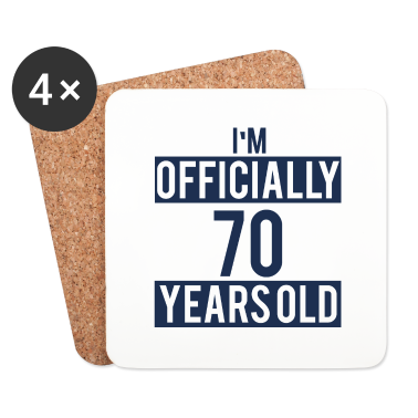 70 Geburtstag Geschenk Untersetzer - 70. Geburtstag: I´m Officially 70 Years Old