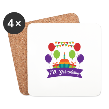 70 Geburtstag Geschenk Untersetzer - 70. Geburtstag
