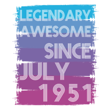 Motiv 70. Geburtstag 70 Jahre Legend since Juli 1951