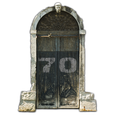 Motiv 70. Geburtstag - Tür Venedig