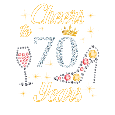 Motiv Prost auf 70 Jahre 1950 70. Geburtstag Diamanten und