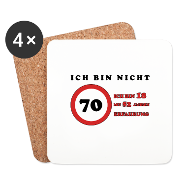 70 Geburtstag Geschenk Untersetzer - 70