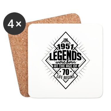 70 Geburtstag Geschenk Untersetzer - 70. Geburtstag Herren Vintage Retro