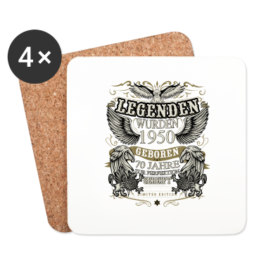 70 Geburtstag Geschenk Untersetzer - Geschenk zum 70 Geburtstag Jahrgang 1950 70 Jahre