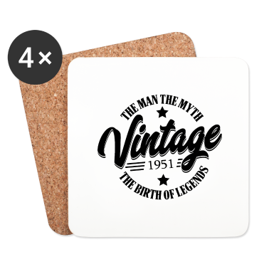 70 Geburtstag Geschenk Untersetzer - 70. Geburtstag Mann Herren Vintage