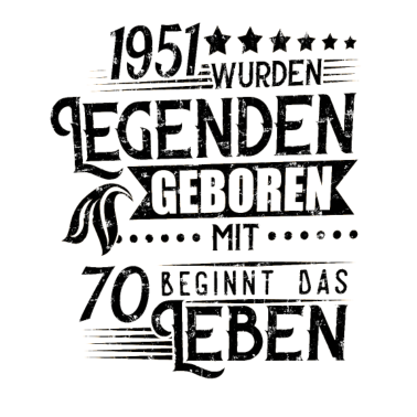 Motiv 70 Geburtstag Legenden wurden geboren