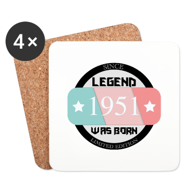 70 Geburtstag Geschenk Untersetzer - Jahrgang 70. Geburtstag 1951 geboren