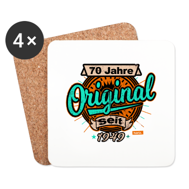 70 Geburtstag Geschenk Untersetzer - 70 Jahre Original Seit 1949 70 Geburtstag HARIZ Ge